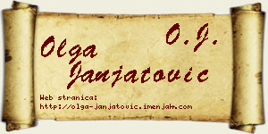 Olga Janjatović vizit kartica